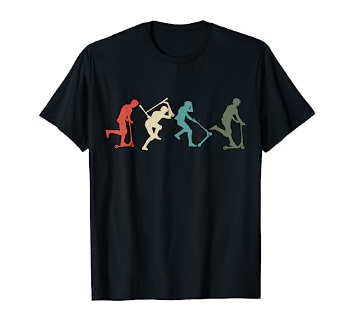 Scooter Stunt Retro Scooter Boys Kids T-Shirt