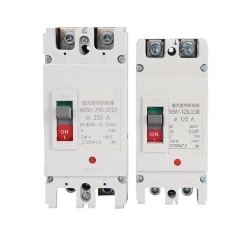 Disjoncteur solaire CC 2P 125A et interrupteur protecteur de cellules photovoltaïques 96V