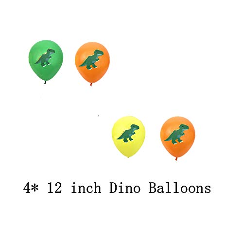 Haosell Dino ballonnen verjaardag 3 jaar, grote dinosaurusballon 3e verjaardag decoratie jongens groene dinosaurusballon… - Image 6