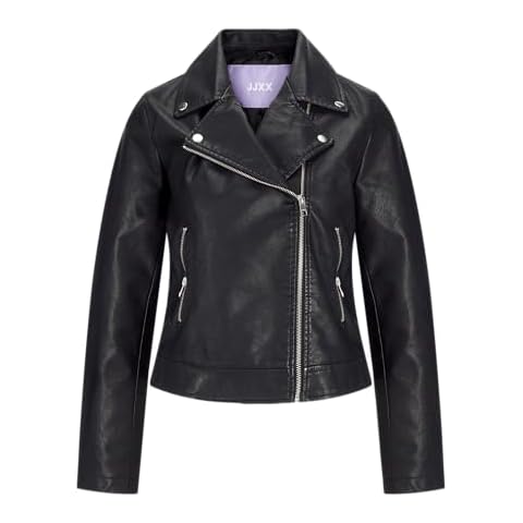 JJXX Women's Faux Leather Biker Jacket Cover