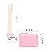 Mum's Memory Mini Zip Around Coin Purse Wristlet Wallet for Women - Dual Pouch Portable Wristlet with Coin Pocket (Pink+White)