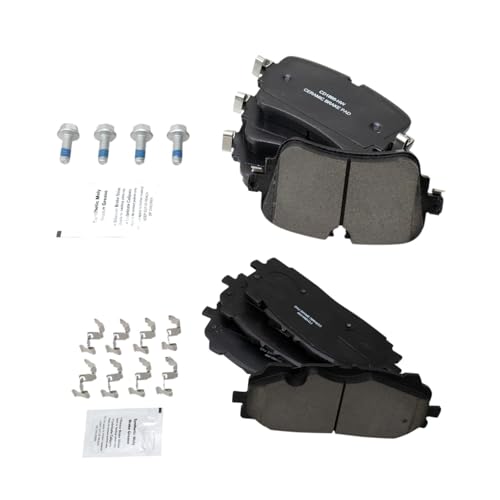 TRQ Ceramic Front & Rear Brake Pads for Audi Q7