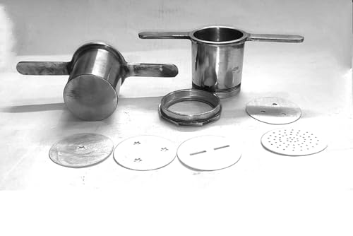 Image of UROOJ Alumunium Murukku Maker I Muruku Achu I Chakli Sev I Sancha Ribbon Pakkoda Murkul Kitchen Dough Press I Janthikulu Maker I Idiyappam Gathiya I 5 Different Jalies