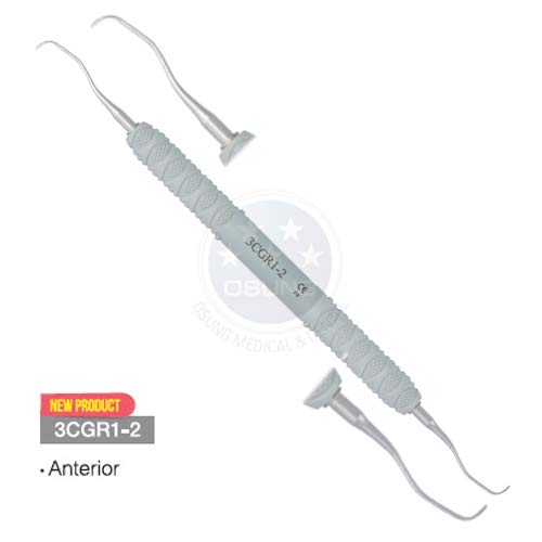 OSUNG Dental Standard Gracey Curettes Set Lightweight Handle, 3 pcs