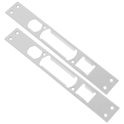 Hoement Lot de 2 Plaques de Gâche Inox 1,2 Mm