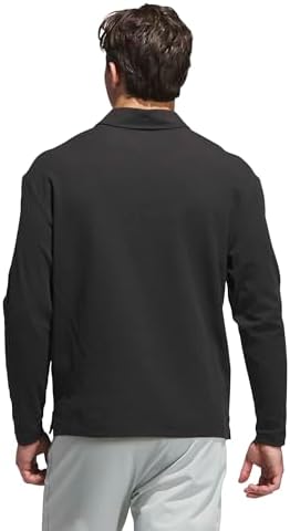 adidas Men's Beyond Long Sleeve Fit Polo Shirt, Black, XX-Large - 2