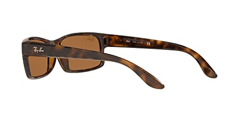 Ray-Ban Rb4151 Rectangular Sunglasses, Light Havana/Brown, 59 Mm #TOP4