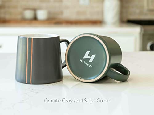 Honed Ceramic Large Coffee Mug Set Of 2, 16 Oz Coffee Cups, Handcrafted Unique Coffee Mugs Or Tea Cup Set, Modern Coffee Mug For Home, Office Or Gift, Dishwasher And Microwave Safe #TOP30