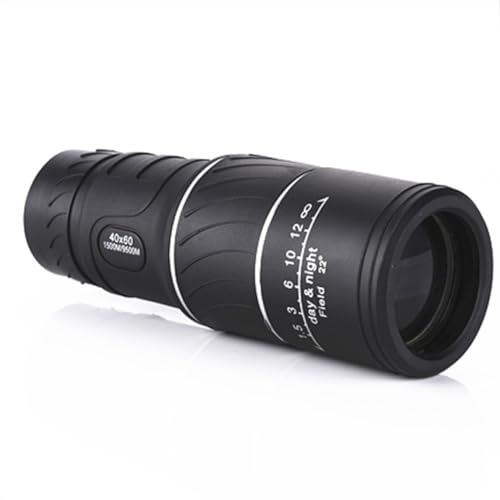 16x52 Monoculaire hoogwaardige mini zwarte telescoop met dubbele focus-optiek, instelbare zoom-telescoop, verrekijkers voor wandelen, kamperen, reizen, toerisme, bescherming
