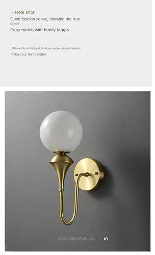 Image of WOKE Attractive Dazzling Metal and Glass Wall Lamp /Night Lamp - Elegant Design, Vibrant Glass Accent, Ideal for Bedrooms, Living Rooms, and Decorative Lighting,