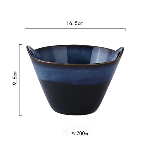 Generic 1 Peça de Ramen Bowl Asiático Japonês com Orifícios de Pauzinhos de Colheres