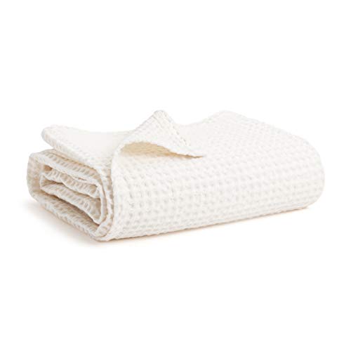 Simka Rose Waffle Baby Blanket Cotton Soft Breathable Swaddle Blanket for Nursery, Stroller & Crib Blanket - Receiving Blankets for Boys & Girls Gender Neutral Toddler Blanket