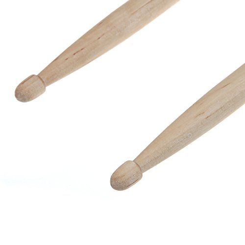 Qudai Par de 5A Maple madeira baquetas Stick para Drum Set Professional leve PC
