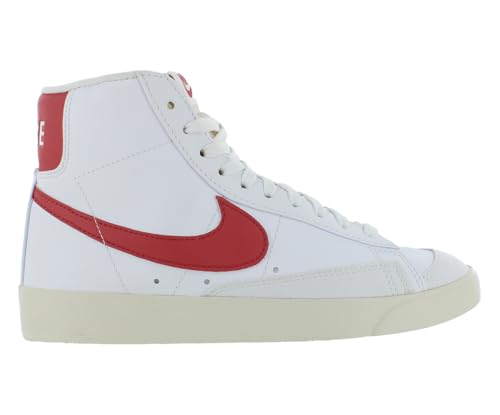 Image of Nike Blazer Mid 77 Next Nature Womens Shoes Size 6, Color:Cloud White /Adobe /Red Stardust /Sail-White