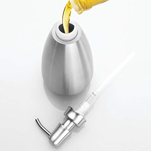 Idesign Nogu Metal Lotion Dispenser Kitchen, Bathroom Countertops, Vanities, Dressers, Desks, 3.25" X 3.25" X 7.75", Soap Pump #TOP4