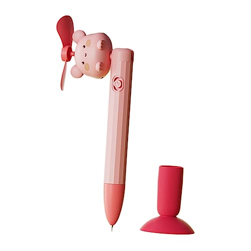 TOYANDONA Bolígrafo De Abanico Portátil Pequeño Bolígrafo Creativo De Mano Con Mini Ventilador Para Escribir Para Oficinas y Viajes