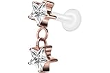 ➤ EXTREM VIELSEITIG EINSETZBAR, z.B. als Lippenpiercing, Ohrpiercing, Tragus Piercing, Helix Piercing, Wangenpiercing u.v.m