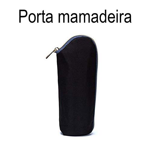 Bolsa/Mochila Maternidade Preta Mommy Bag Com USB e Impermeável Com Trocador e Porta Mamadeira Model