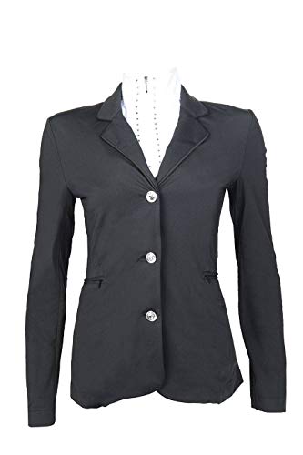 Veste de tournoi stretchy HKM noire ajustee et extensible taille 44