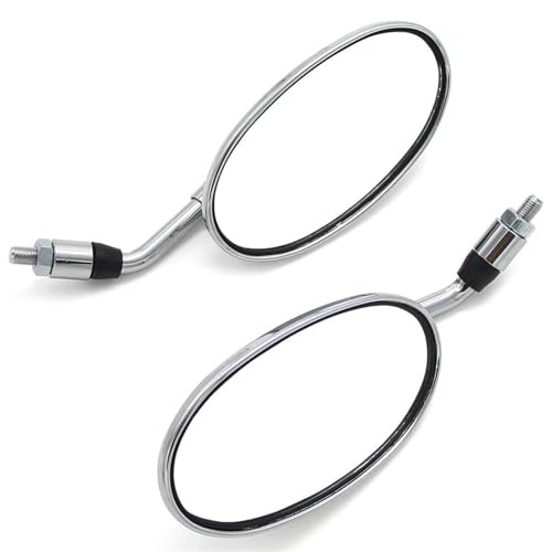 Espejos de aluminio plateados con alta resistencia para moto Shadow 8