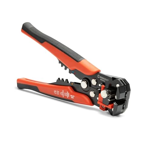 Crescent Self-Adjusting Wire Stripper & Cutter - Premium Hand Tool For Electricians - Includes Wire Crimper - 8