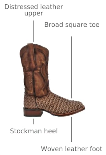 Image of Dan Post mens Stanley Square Toe Cowboy Boots