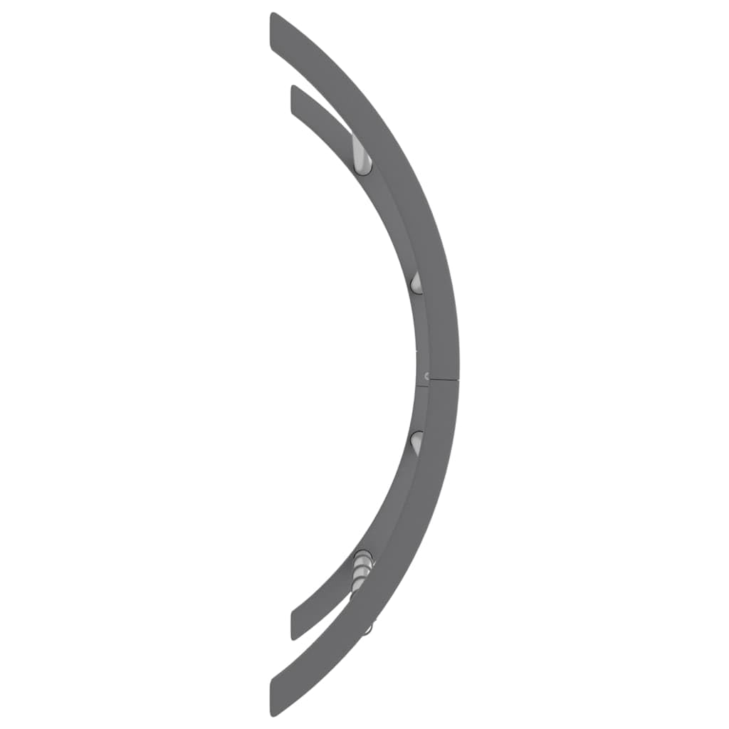 Handtuchhalter mit Haken silbern aus Aluminium 56x16x72 cm Wandmontage platzsparend mit 4 Stangen und Haken für Handtücher Wäscheaufhängung Bad Balkon Camping