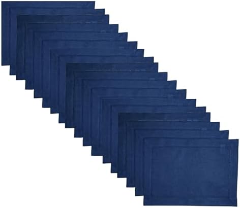 D'Moksha Homes Christmas Placemats 14 X 19 Inch, 100% Pure Linen Classic Hemstitch Cloth Placemats/Dinner Mats/Dining Table Mat, Machine Washable- Thanksgiving, Xmas Placemats (Set Of 4) Sage Green