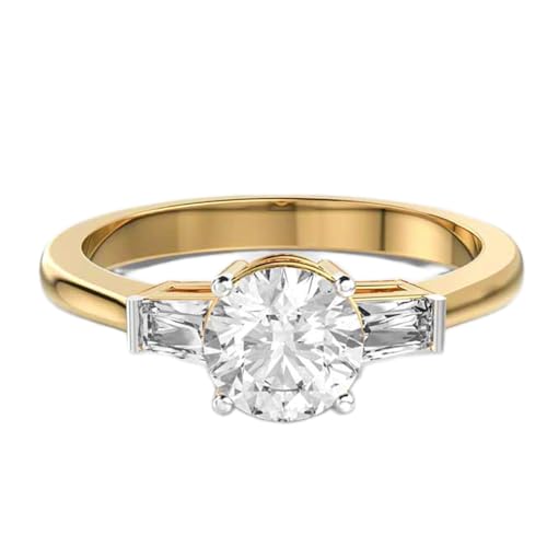 Bague solitaire en argent 925 et moissanite faite main au design de luxe