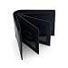 AG Wallets Men's Bifold Leather Wallet With Double Center Flap And 3 ID Windows