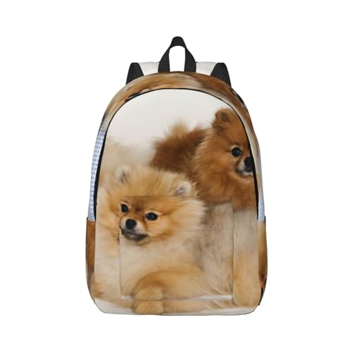 Sac à dos ordinateur portable imprimé Poméranie EdWal pour femme