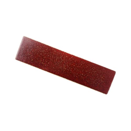 Plato rectangular de cerámica rojo para sushi miniatura 1