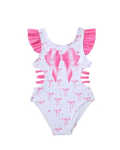 Image of Mioglrie Toddler Baby Swimsuit Girl Bathing Suit Girl 2T 3T 4T 5T 6T Girls One Piece Swimsuits Color Block Swimwear