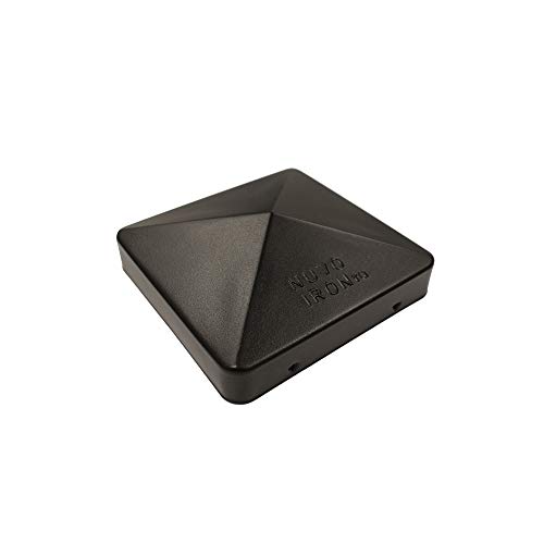 Nuvo Iron Us-Pcp12Blk Us-6X6 Eazy Pyramid Cap, 6" X 6" (Fits Over 6” X 6” Nominal Usa Retailers Square Posts), Black #TOP3