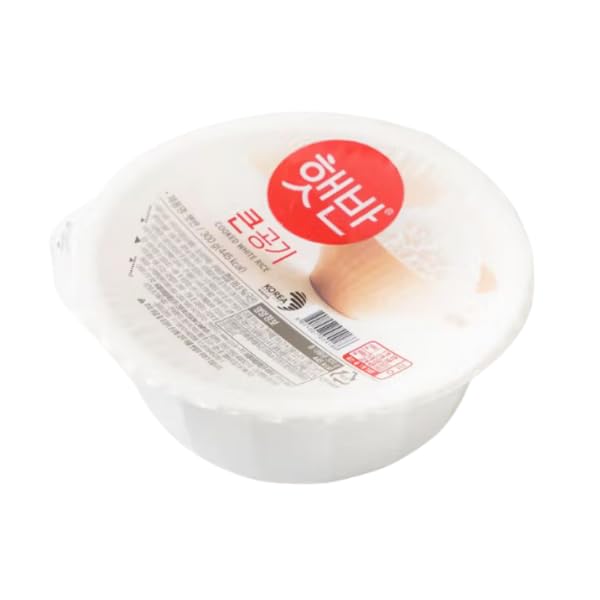 CJ Hetban Weißer Reis | Gekochter koreanischer Reis, fertig in 2 Minuten (Mikrowelle) | Instant-Reis Fertigreis für Bibimbap & Bowls | 12er-Pack (12 x 300 g)