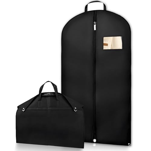 1 Pcs Housse Vetements à Suspendre 60*120cm,Housse Costume Voyage Pliable,Respirante et étanche à la Poussière Housses de Vêtements,Tissu épais de...