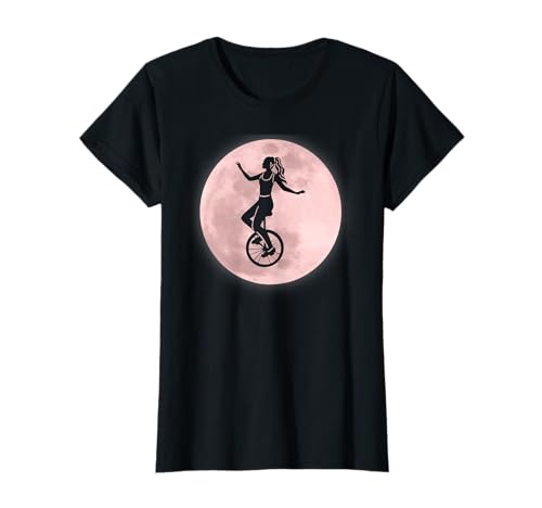 Einrad Damen Einradfahrerin Zirkus Mädels Einrad Mädchen T-Shirt