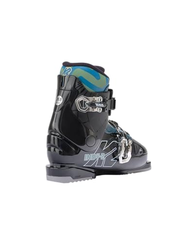 Chaussures de ski Indy 2 K2 garçon noir avec coque souple junior