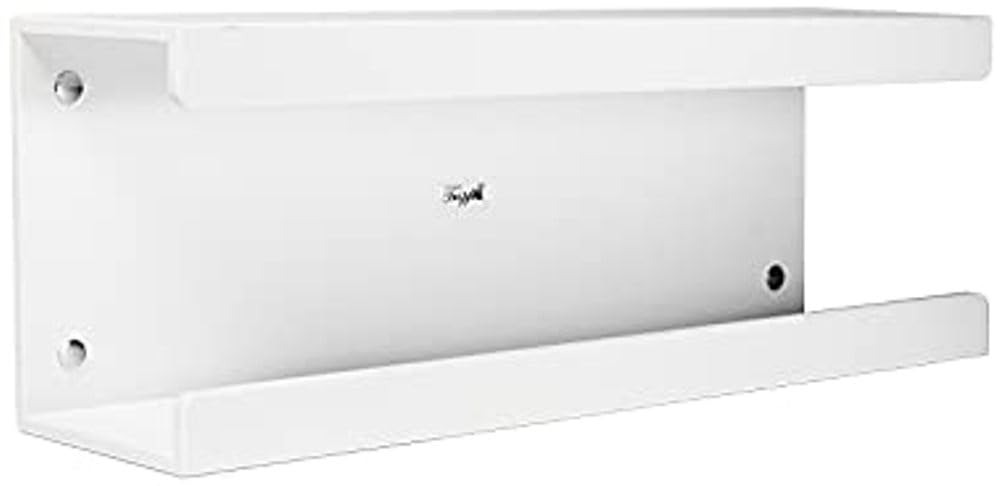 TrippNT 50282 Magnetic Large PVC Kimwipe Lab Wiper Dispenser, 15" Width x 5" Height x 4" Depth, White