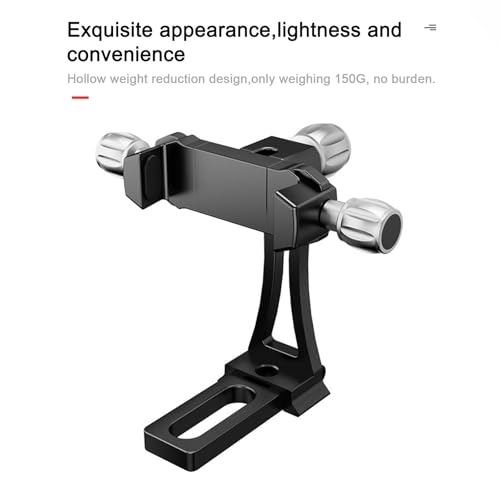 Image of Ultralight Phone Tripod Mount T6061 Aerospace Aluminum 150g 360 Ball Head Auto-Clamp Gravity Sensor Fit 58-88mm Phones for Vlogging /Car /Desktop Filming (YH-BFZ-01C)