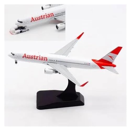 Modelo de avión Austria B767-300ER ZXLIHS réplica en metal fundido sin montaje escala 1:400