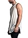 Victorious Solid Color Long Length Curved Hem Tank Top TT47 - Off-White - X-Large - G14B