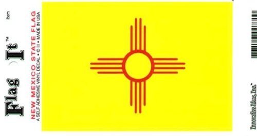 Flag It New Mexico Heavy Duty Vinyl Bumper Sticker (3 x 5 Inches)