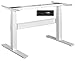 Produktbild Exeta ergoSMARTPLUS Elektrisch höhenverstellbarer Schreibtisch / 2 Motoren /3-Fach-Teleskop, Querstrebe, 4-Fach Memory-Funkt. und Softstart/stopp, Tischgestell elektrisch weiß - für alle Tischplatten