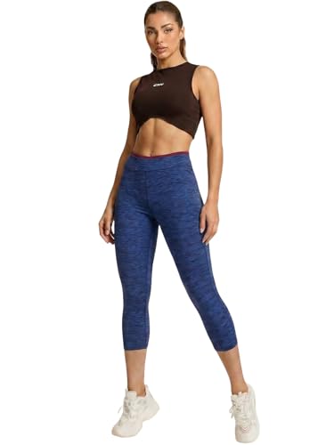 Image of INKURV Women Stretchable Activewear Capri for Gym, Yoga, Running, Zumba, Aerobics