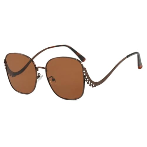 Lunettes de soleil pour femmes en diamant incurvé pour un été élégant et chic