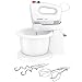 Produktbild Bosch Hausgeräte MFQ2600W CleverMixx Handrührer, 375 Watt, Schüssel mit Geräteständer, 4 Stufen, weiß/rot
