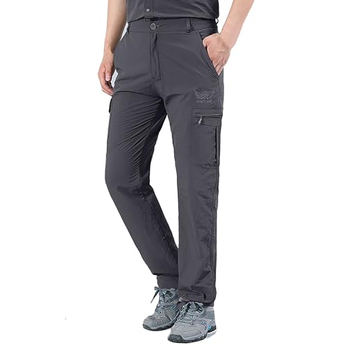 Cargohose Herren im Baggy Style - Y2K Jogginghose mit Taschen und...