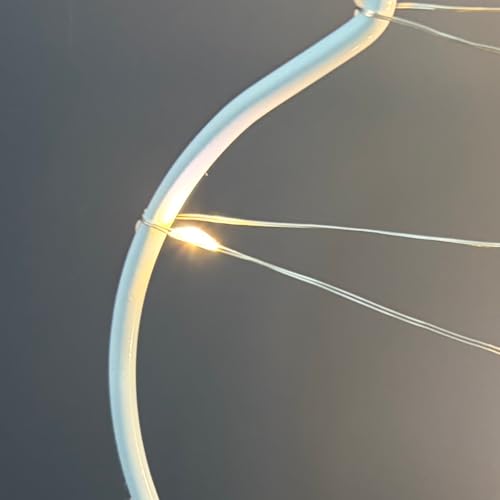 LED Osterhase Deko Aus Holz Basis, Osterdeko Holz Hase mit LED Lichterkette, Warmweiß, Mit Timer, led Osterhase Deko, für Osterbeleuchtung Frühlingsdeko, Garten, Lnnen, Nachtlicht, Tisch Gesteck