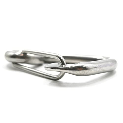 XIZONLIN Stainless Steel Carabiners Clip M6-M12 Spring Snap Hook Keychains Backpack Buckle for Camping Hiking Traveling Outdoor Activities Durable - Image 4